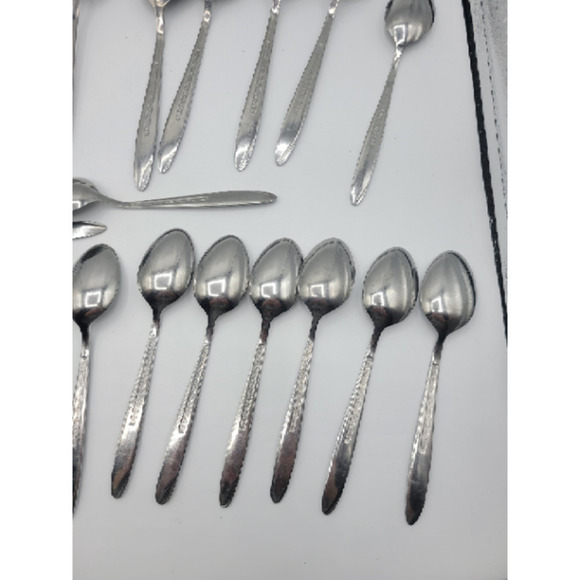 Stanley Roberts Florentine‎ Rose stainless steel 16 tsp 8 tbsp (24) - Picture 10 of 15